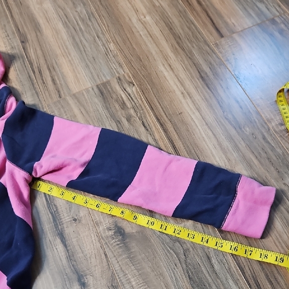 Lilly Pulitzer Women's Pink and Navy Terry Cloth Open Front Drape Cardigan Med - Picture 11 of 11